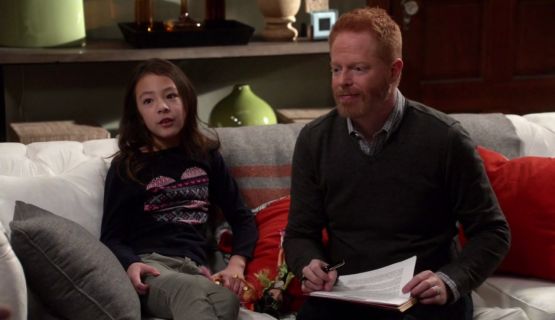 Lily Tucker-Pritchett's GIRLS' FAIR ISLE HEART SWEATER on Modern Family