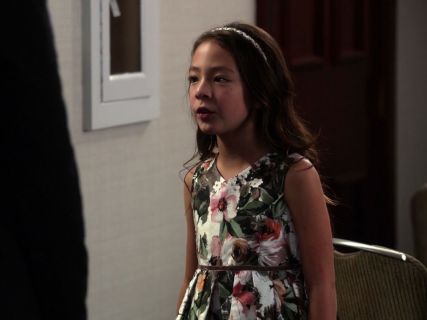 Lily Tucker-Pritchett's Grey Floral Dress on Modern Family