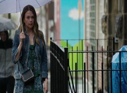 Liza Miller's Abstract-Print Silk Georgette Maxi Dress on Younger