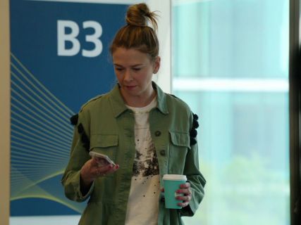 Liza Miller's Parka with Embroidery and Pom Poms on Younger