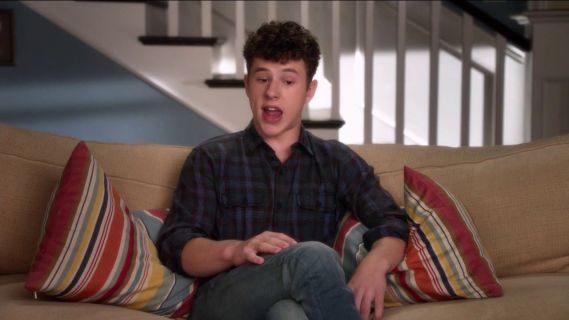 Luke Dunphy's Acid Washed Plaid Button-Down Workshirt on Modern Family