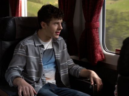 Luke Dunphy's Grey and Blue Striped Shirt on Modern Family