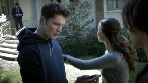 Luke Matheson's Colorblock Hoodie on Ravenswood