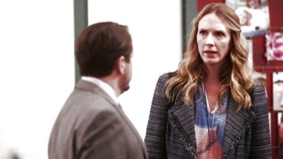 Lydia's Lace & Tweed Blazer in Charcoal on A to Z