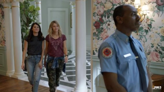 Mackenzie Murphy's The Varsity Star Print Sweatpants on The Mick