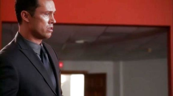 Madeline Westen's Black V-Neck Top on Burn Notice