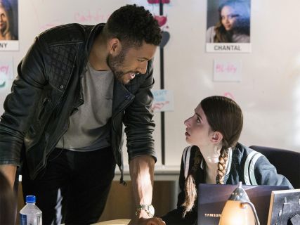 Madison's Black Striped Varsity Jacket on Unreal