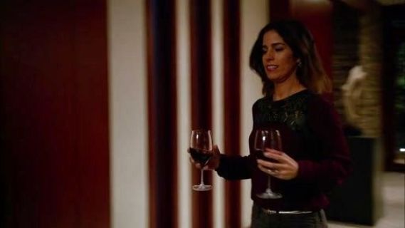 Marisol Suarez's Leather Yoke Blouse on Devious Maids
