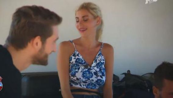 Matilda's Blue and White Floral Crop Top