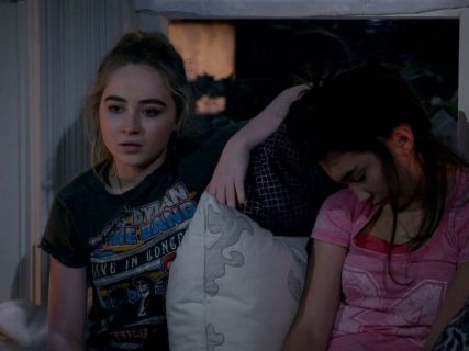 Maya Hart's Bob Dylan The Band Tee on Girl Meets World