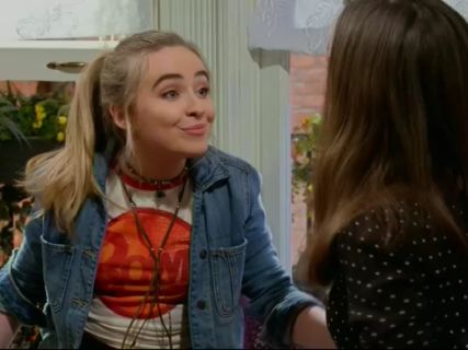 Maya Hart's Bowie Ringer Tee on Girl Meets World