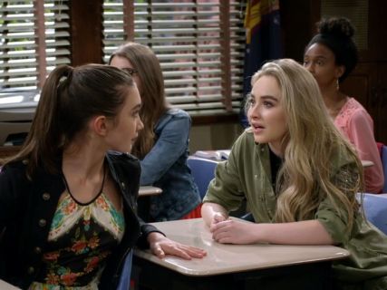 Maya Hart's Embellished Military Shirt Jacket on Girl Meets World