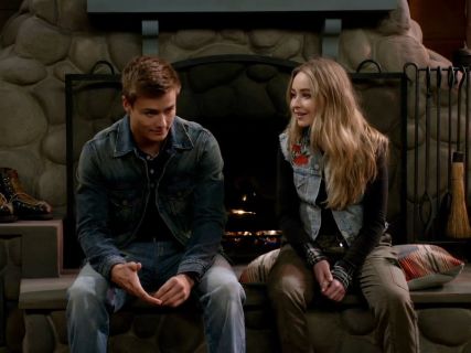 Maya Hart's Rose Embroidered Denim Vest on Girl Meets World