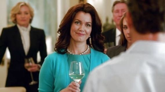 Mellie Grant's Half-Sleeve Shrug, Aqua on Scandal