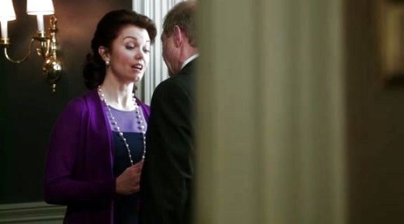 Mellie Grant's Purple Emory Colorblock Sheath Dress on Scandal