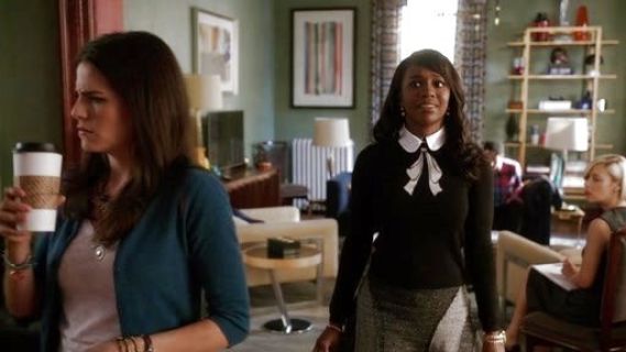 Michaela Pratt's Ribbon-Graphic Knit Sweater on How to Get Away With Murder