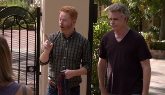 Mitchell Pritchett's Crosby Check Regular Fit Button Down Shirt on Modern Family