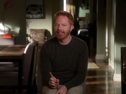 Mitchell Pritchett's Olive Striped Sweater on Modern Family
