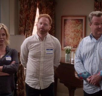 Mitchell Pritchett's Parrish Windowpane Regular Fit Button Down Shirt on Modern Family