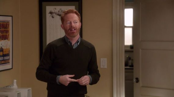 Mitchell Pritchett's SLIM SOFTSPUN V-NECK SWEATER on Modern Family