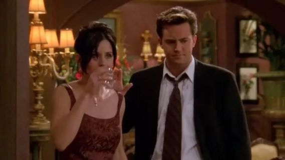 Monica Geller's Brocade Red Dress - Friends