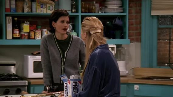 Monica Geller's Grey Wool Cardigan - Friends
