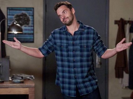 Nick Miller's Men's Flannel Button Down Green on New Girl