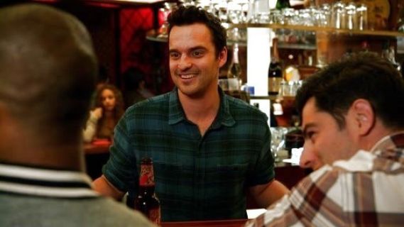 Nick Miller's UKA Overdyed Plaid Button-Down Shirt on New Girl