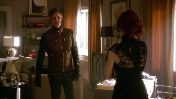 Nolan Ross's Houndstooth Printed Trousers on Revenge