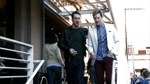 Nolan Ross's Shirt, Point Collar Crusader Print Shirt  on Revenge