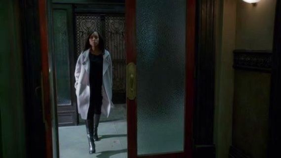 Olivia Pope's Belted Coat with Gold Zips on Scandal