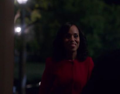 Olivia Pope's Belted Round Collar Coat on Scandal