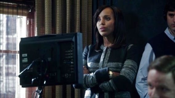 Olivia Pope's Boucle Panel Jacket on Scandal