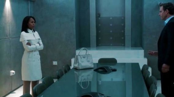 Olivia Pope's Caped Duchess Satin Trenchcoat on Scandal