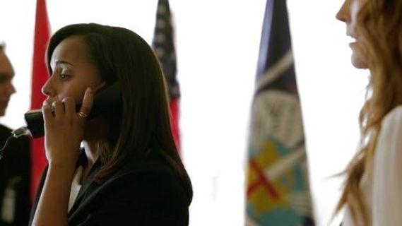 Olivia Pope's Etta Silk Blouse on Scandal