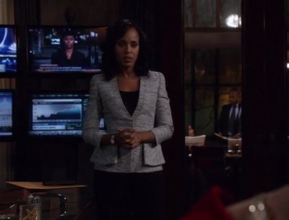 Olivia Pope's Fold Peplum Jacket on Scandal