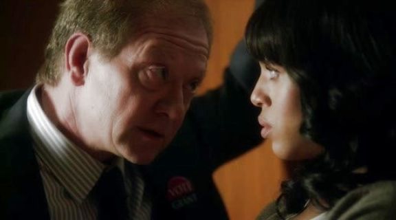 Olivia Pope's Light Heather Grey Cashmere V-neck Pullover on Scandal