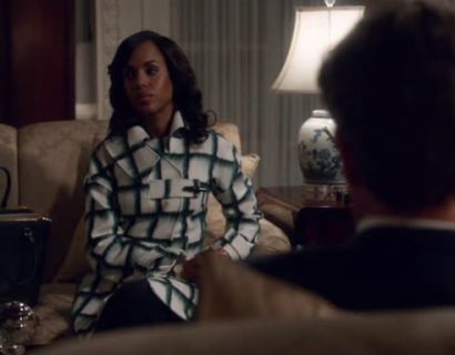 Olivia Pope's Pre-Fall 2015 Check Coat on Scandal