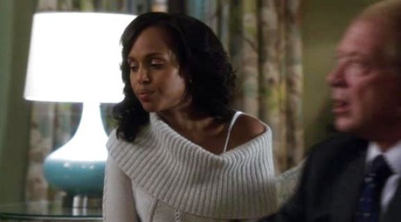 Olivia Pope's Repose Funnel Pullover on Scandal