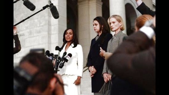 Olivia Pope's Scalloped-Hem Topper Jacket on Scandal