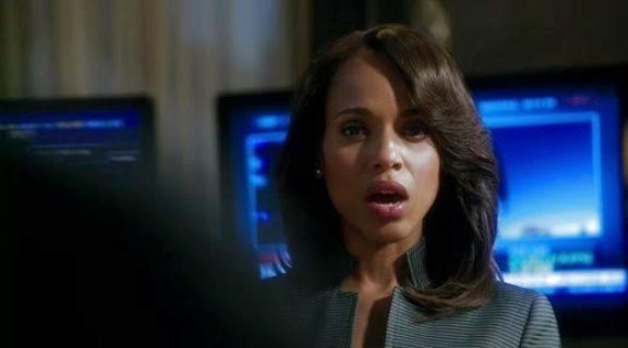 Olivia Pope's Spring 2013 Grey Striped Jacket on Scandal