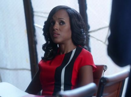 Olivia Pope's Striped blouse on Scandal