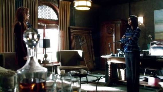 Olivia Pope's Striped Peplum Jacket on Scandal