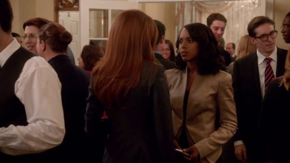 Olivia Pope's Triple layer hem wool blend jacket on Scandal