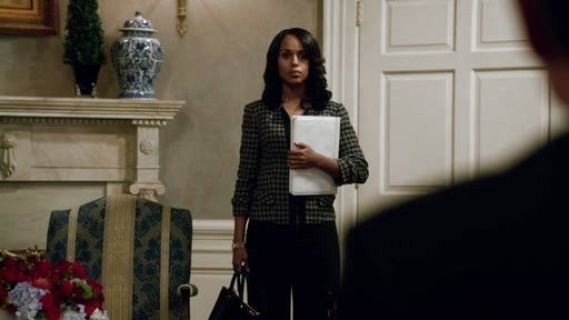 Olivia Pope's Tweed Zip-Front Jacket on Scandal