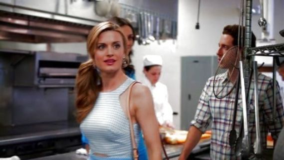 Paige Collins's Gingham A-line Cut-Out Dress on Royal Pains