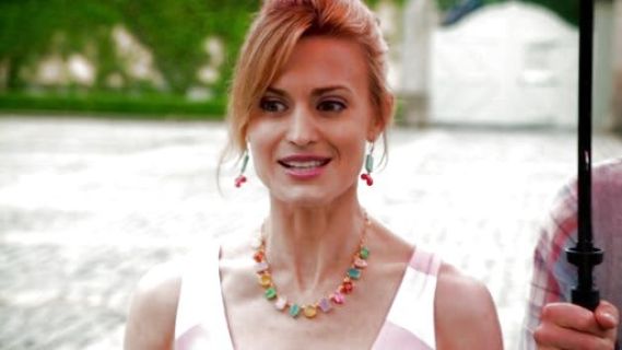 Paige Collins's Striped Dress on Royal Pains