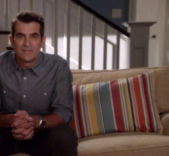 Phil Dunphy's Slim selvedge Japanese chambray utility shirt on Modern Family