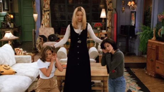 Phoebe Buffay's Long Black Button-Down Dress - Friends