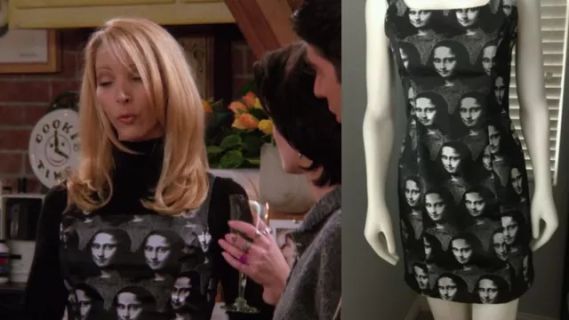 Phoebe Buffay's Mona Lisa Print Dress - Friends